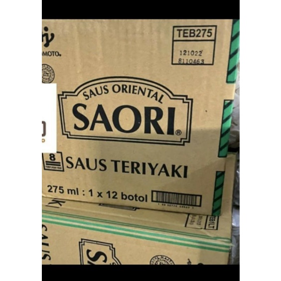 

Saus Teriyaki Saori 275 ml Per Dus 12 Btl