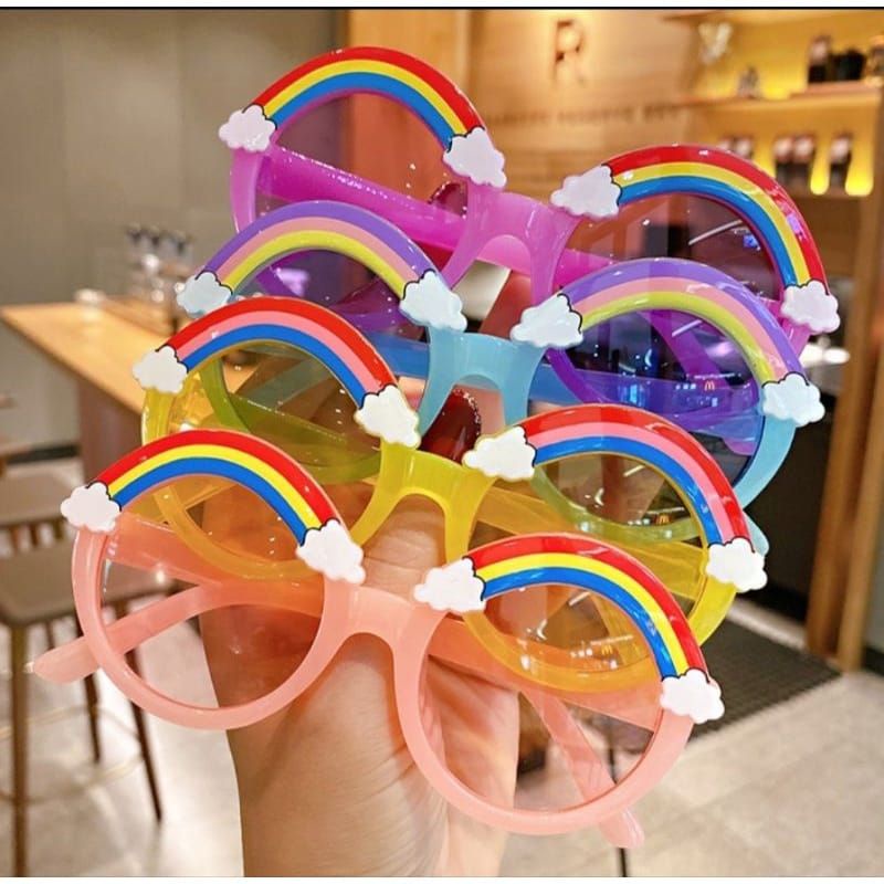 Medan Termurah Korean style Kaca Mata Anak Trendy Rainbow syantik