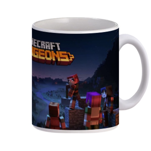 Mug Minecraft Dungeon Mug Gelas Gagang Polos Premium 325 ml