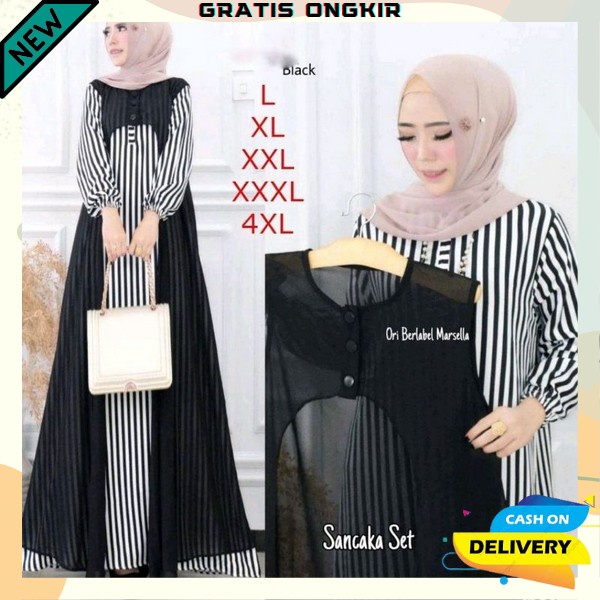 Baju Gamis Terbaru Ori Gamis Dress Kekinian Remaja Gmis Fashion Muslim Perempuan Dress Ghamis Kekini
