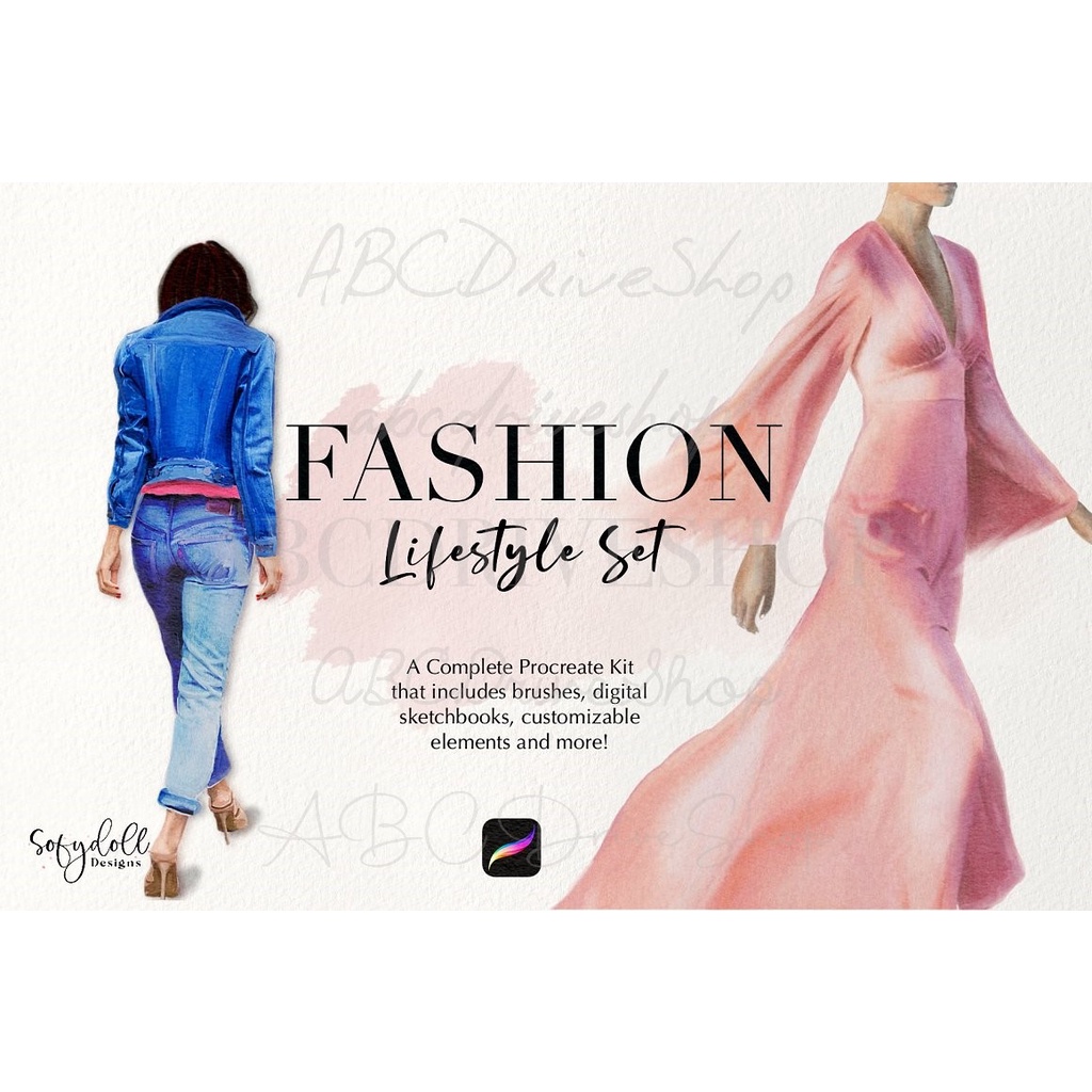 Procreate Brush - Fashion Lifestyle Set for Procreate