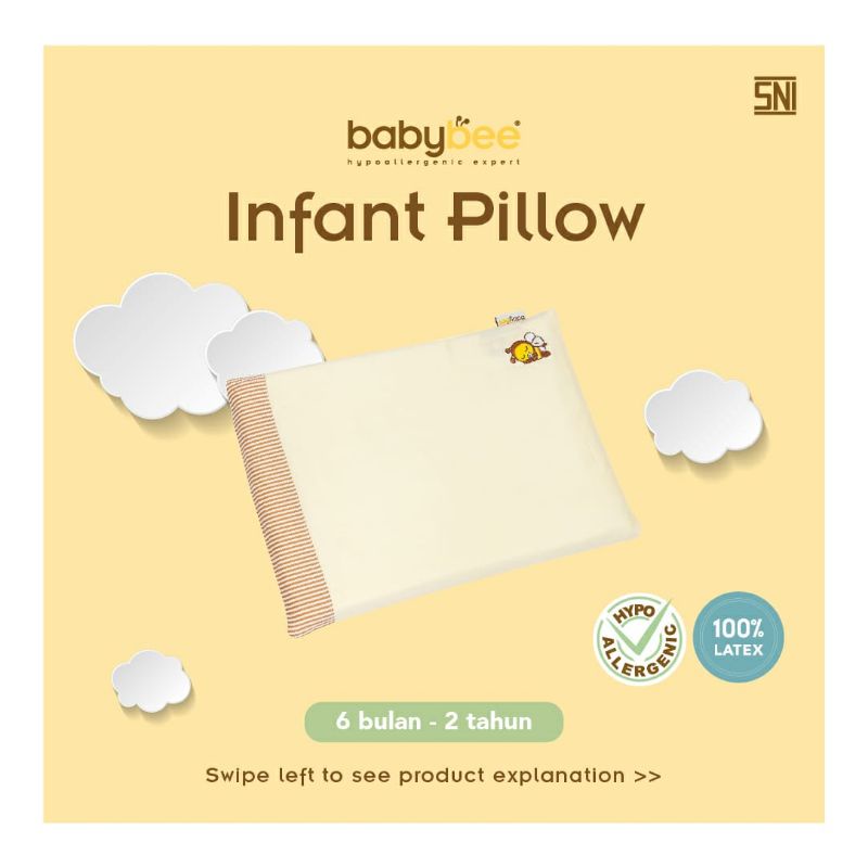 Babybee Infant Pillow with case