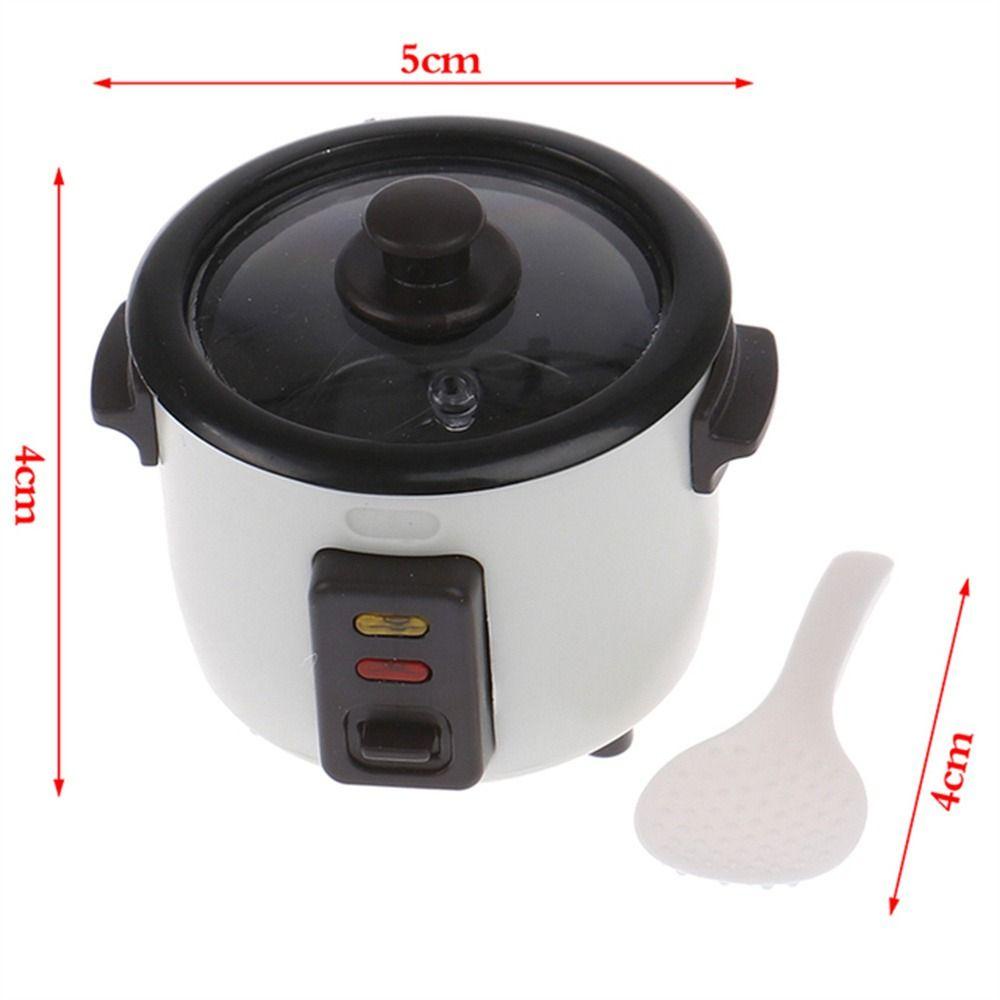 Mxbeauty Simulasi Rice Cooker Dekorasi Pemandangan1Per6 Skala Rumah Boneka Miniatur Mainan Rumah Furniture Mainan Aksesoris Rumah Boneka Model Cooker