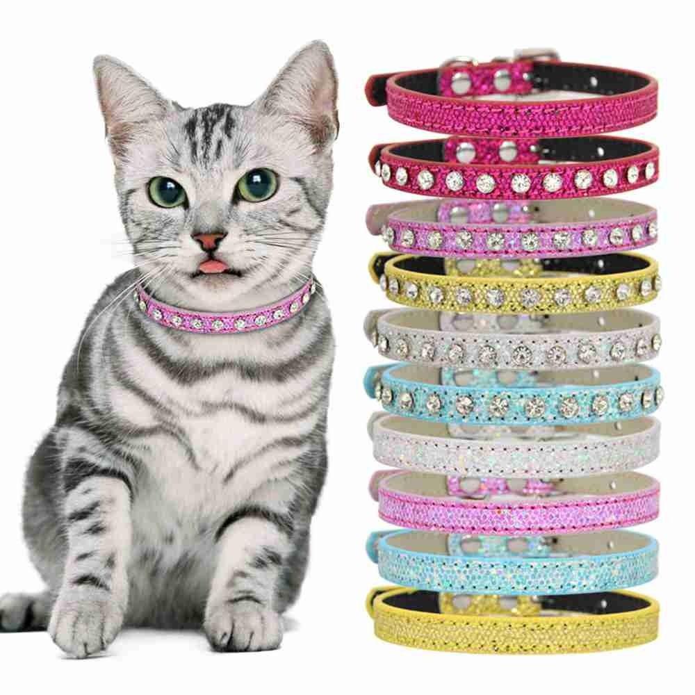 Solighter Anjing Berlian Imitasi Kerah Fashion Rhinestones Adjustable Kristal Berlian Liontin