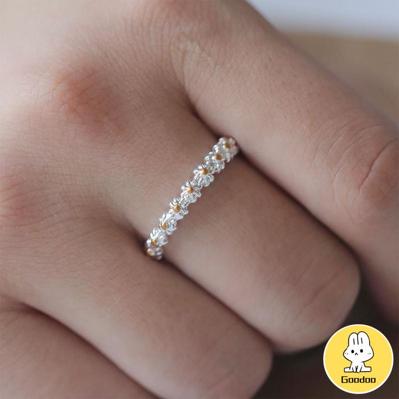 2021 Baru Kreatif Sederhana Daisy Ring Fashion Temperamen Perhiasan Aksesoris -Doo