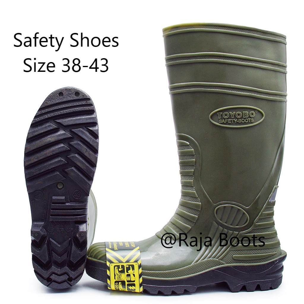 Sepatu Boot Toyobo &amp; MaxSafe Safety Hijau