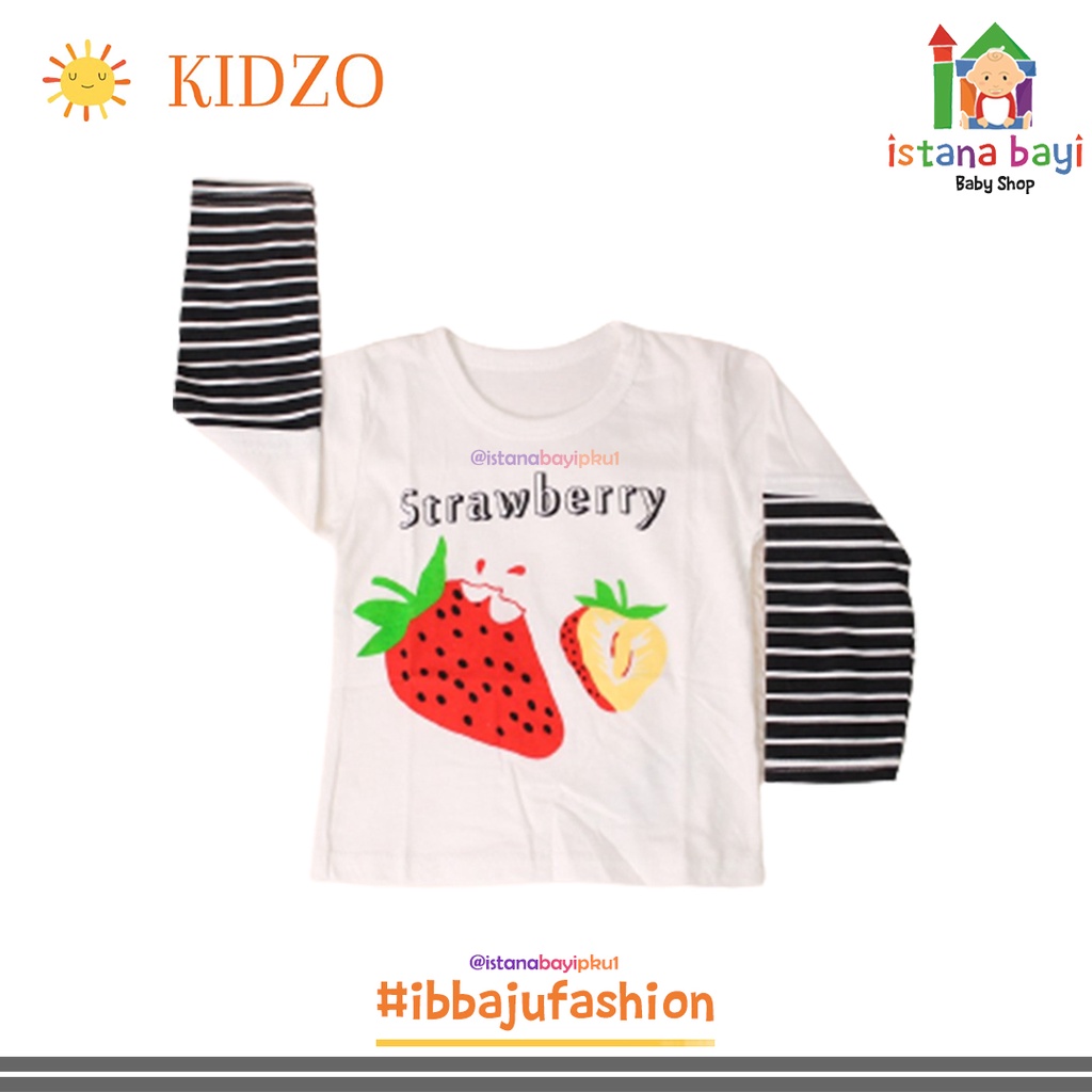 Kidzo Tshirt Unisex Anak import - Baju Anak Murah