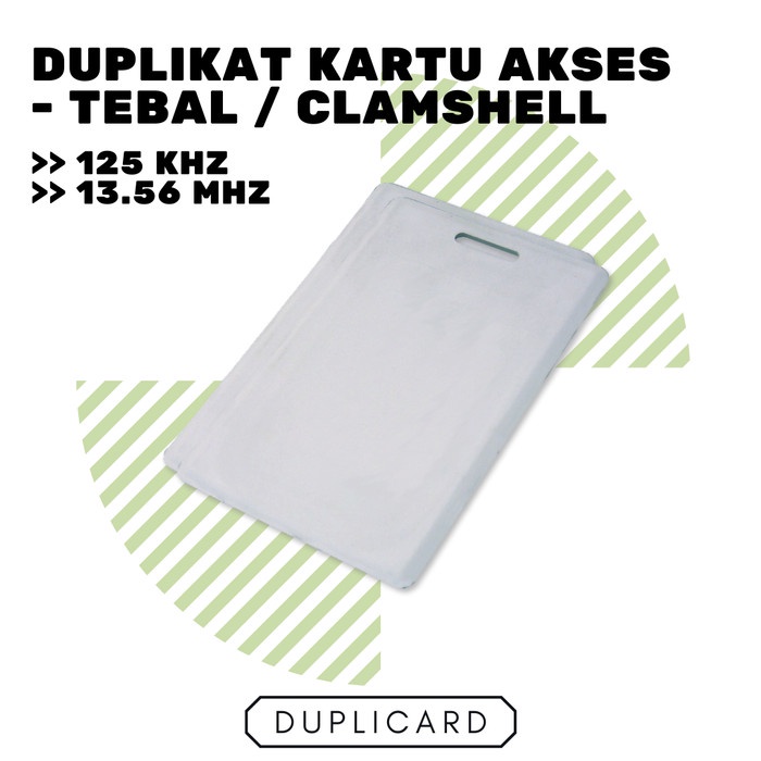 

Premium Jasa Duplikat Kartu Akses Kartu Hid Proxmity Tebal / Clamshell Jakarta