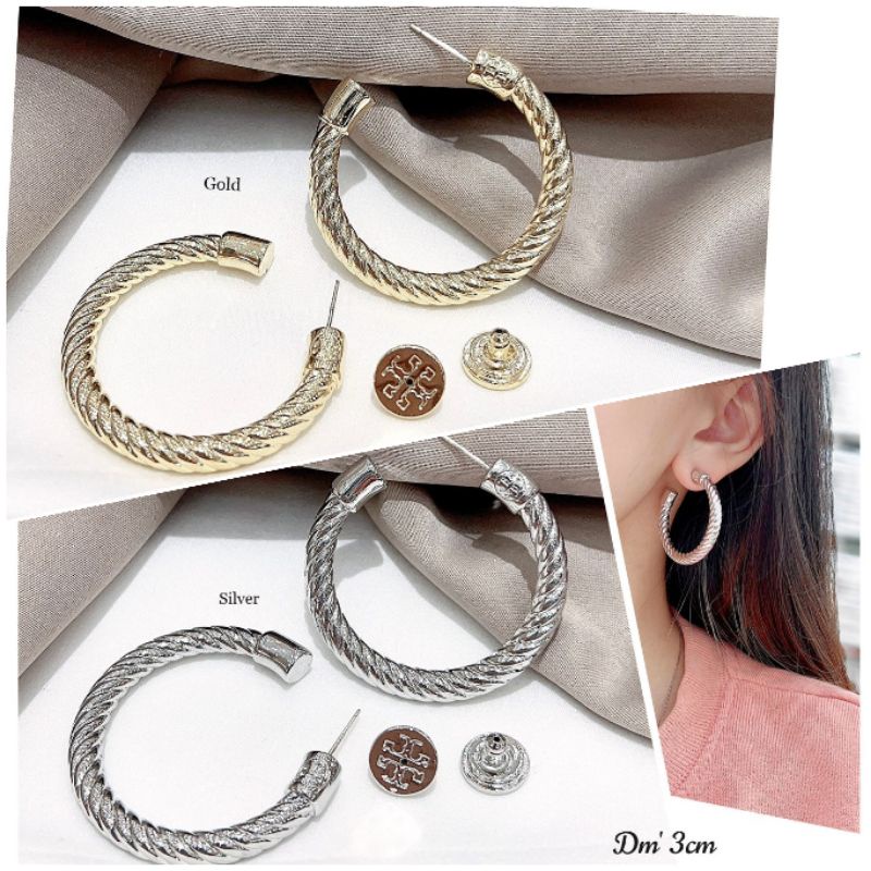 Anting Silver925 perak Premium Quality platgold platsilver Anti Karat Anti Alergi Earring a19