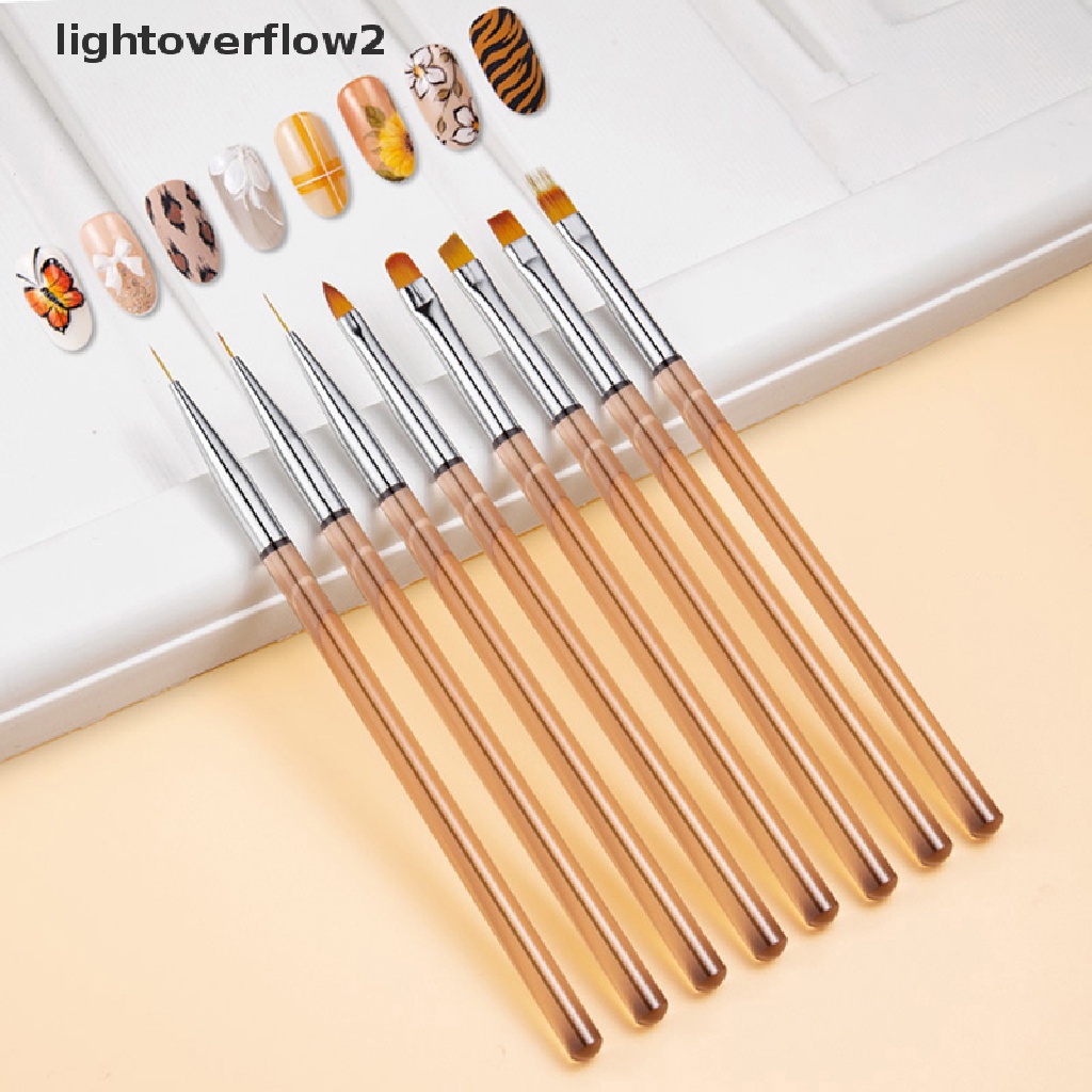 (lightoverflow2) Brush Pen Liner Untuk Aplikasi Kutek Gel UV Nail Art