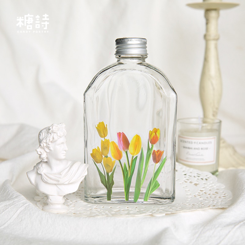 JRN012 – Deco Sticker Flower Bunga Dairy Journal Scrapbook LabeL