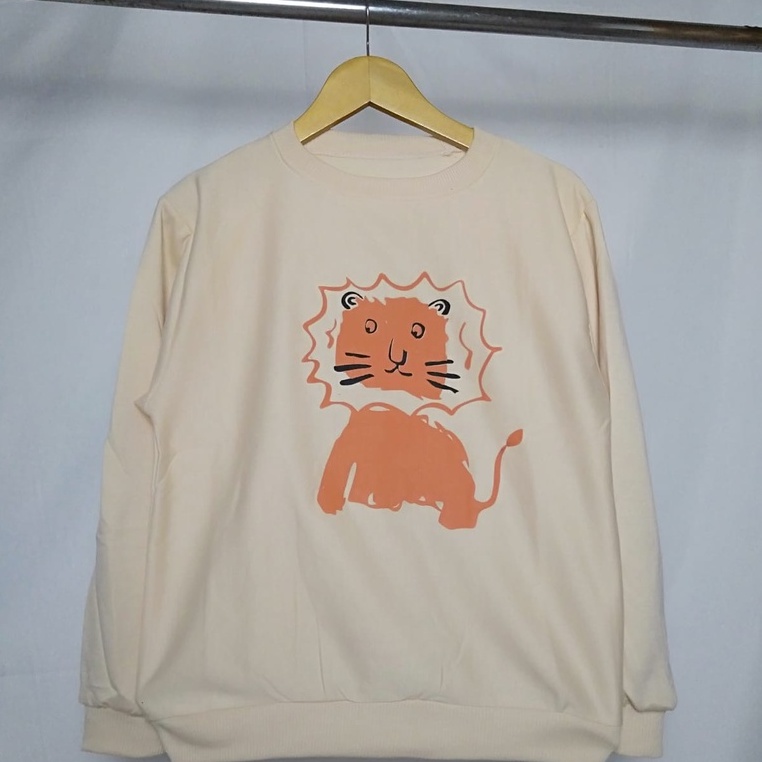 Sweater Wanita Lion  Bahan Fleece