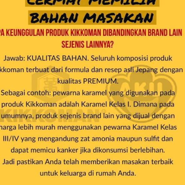 

TrxYy5Y9--Kikkoman Dark Sauce HALAL Botol 300 Gr