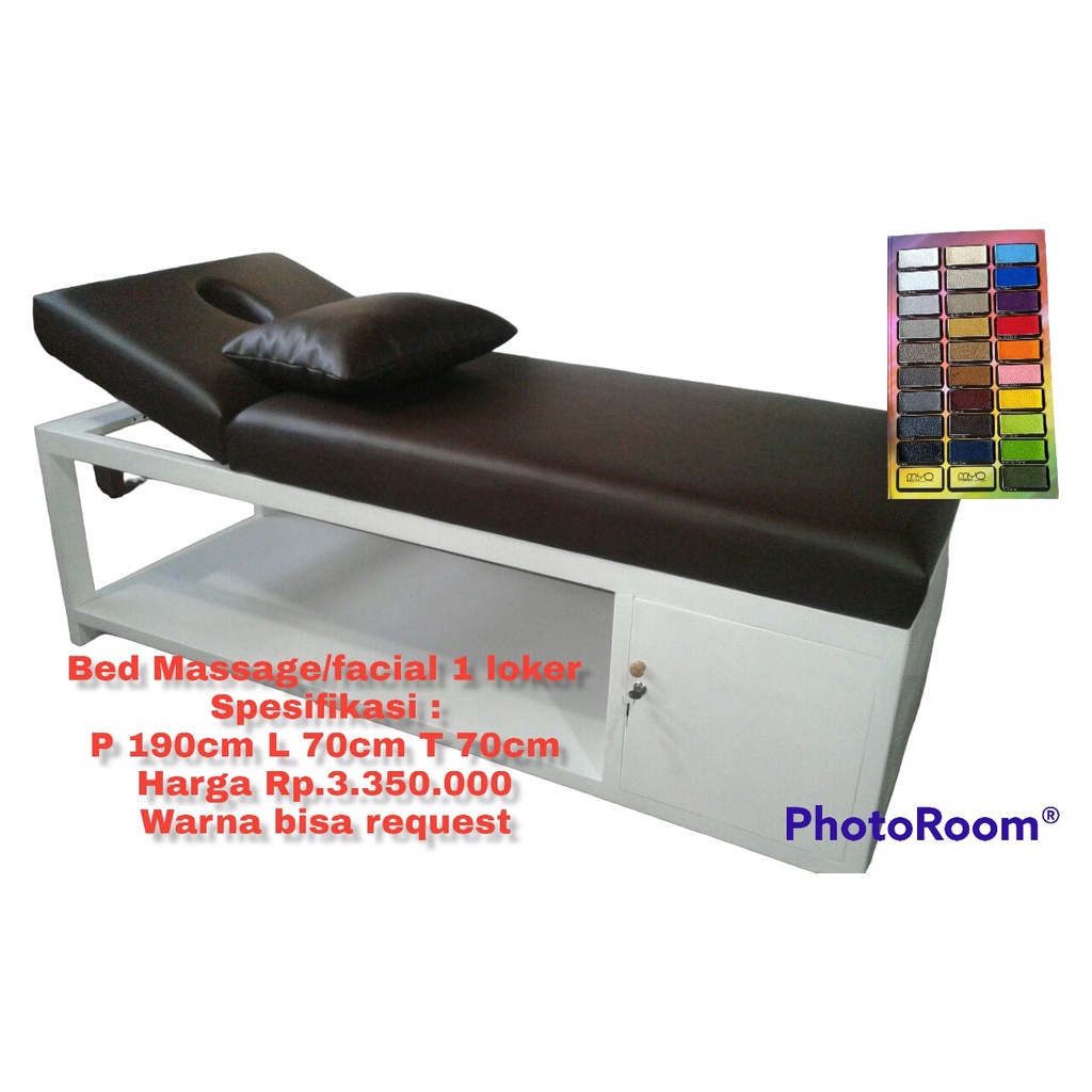 bed facial atau bed massage rangka kayu jati landa