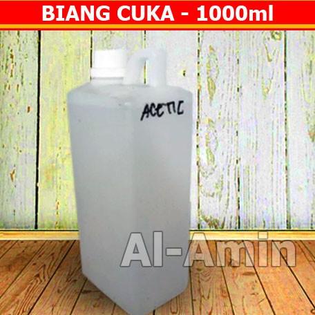 

[COD] Cuka Dapur Murni Asetat CH3COOH Glacial Repack 1000ml SPECIAL Kode 1042