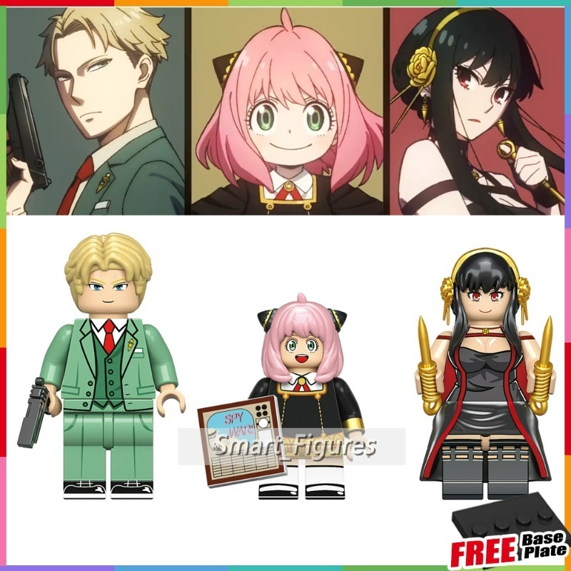 Mainan Action Figure Minifigures Loid Forger Anya Forger Yor Untuk Hadiah RZL0002