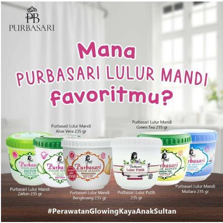 ^ KYRA ^ Purbasari Lulur Mandi Dermatologically Tested Body Scrub - Netto 125 gr