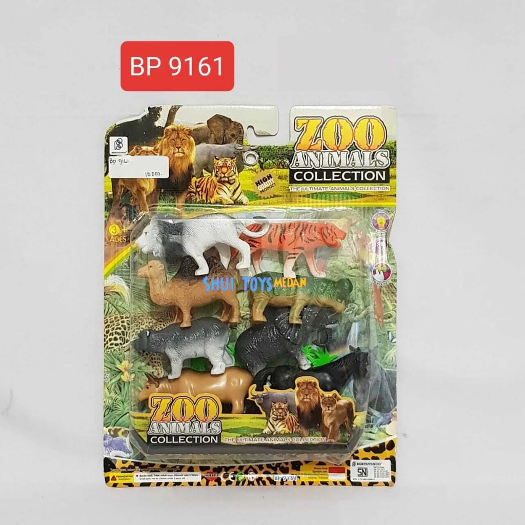 Mainan Zoo Animals Collection - Miniatur Hewan 8Pcs BP9161