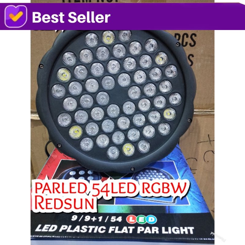 LAMPU PARLED RGBW 54 LED MERK REDSUN