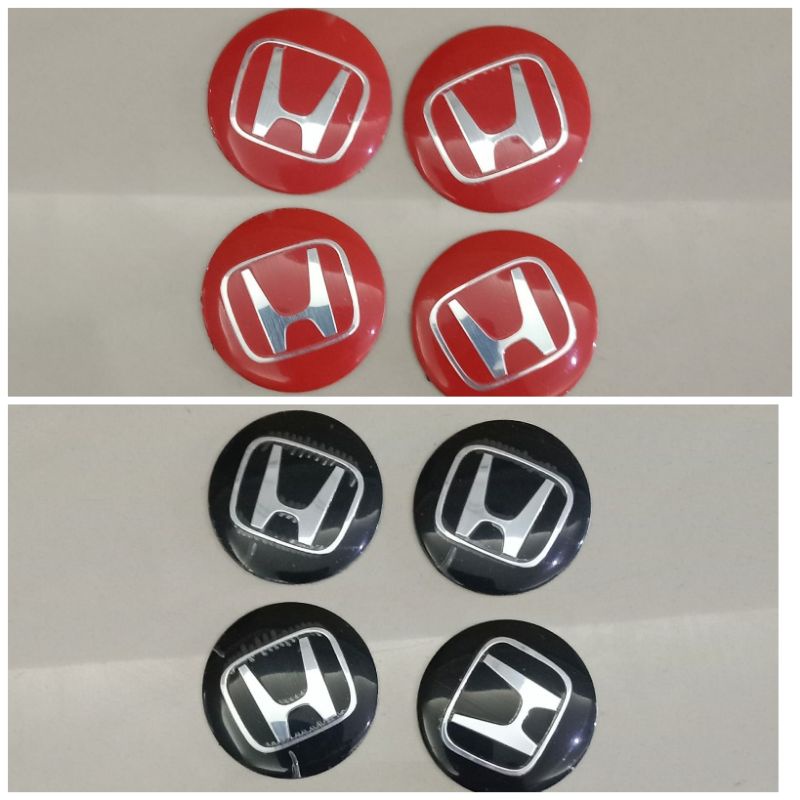 Stiker dop velg mobil logo Honda