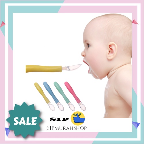 Peralatan Makan Bayi Sendok Makan Bayi Dan Anak Silikon BPA FREE Murah Sendok Silikon Makan Bayi Silikon Lentur Lembut Mpasi