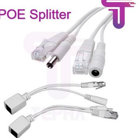 Dapatkan--POE Adapter Cable RJ45 POE Injector + POE Splitter Kit POE