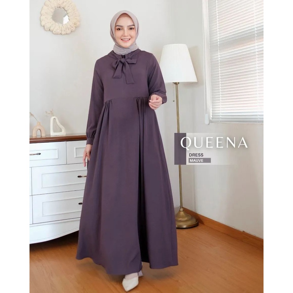 Murah Baju Gamis Wanita Muslim Terbaru Sandira Dress cantik Murah kekinian GMS01 Elegan