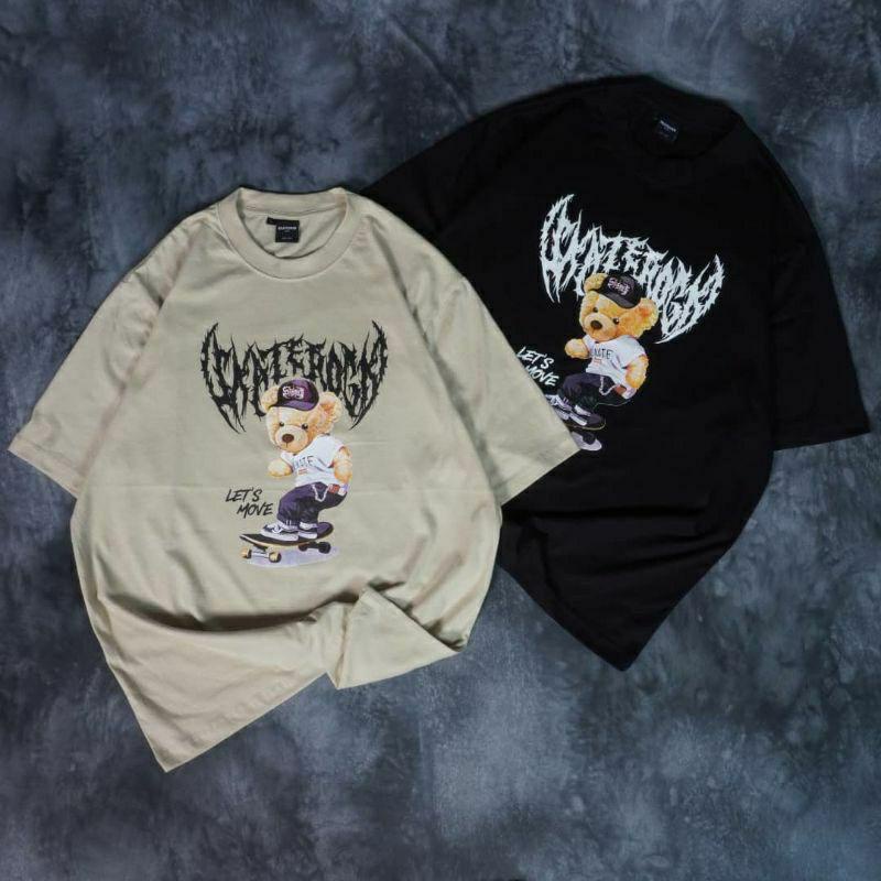 MakeGrosir - KAOS OVERSIZE WANITA SKATE BEAR