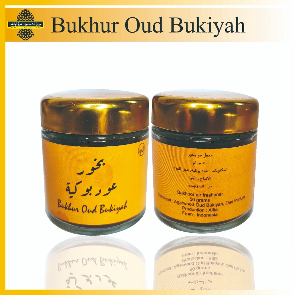 Buhur Oud Alfia Bukhur Oud Dupa Wangi Bakhoor Aromaterapi &amp; Pengharum Ruangan Isi 50 Gram