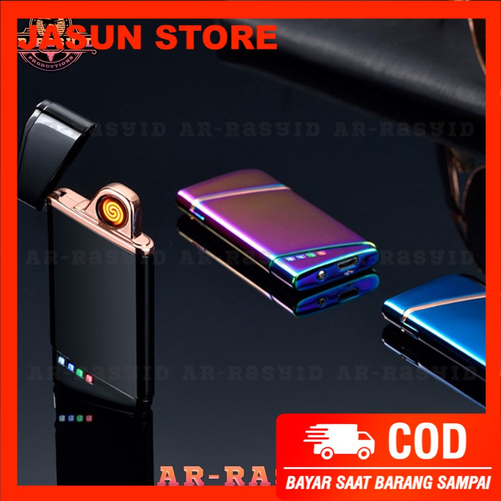 BISA COD! Korek Api USB Elektrik Cas Shake Lighter WF-1703 8944