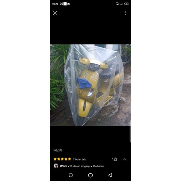 Sarung Cover Transparan Motor VESPA LX SPRINT NMAX PCX AEROX ADV Universal