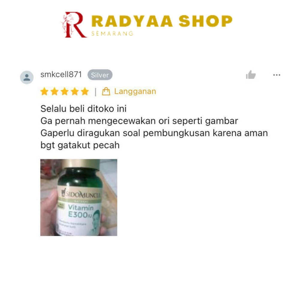 Vitamin E 300 IU Sido Muncul Membantu Memelihara Kesehatan Kulit