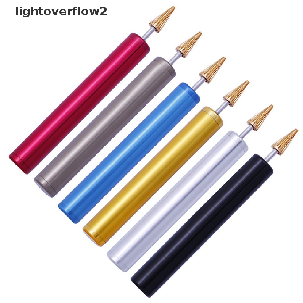 (lightoverflow2) 1pc Pena Kuas Roller Aplikator Cat Bahan Stainless Steel + Kuningan Untuk Kerajinan Kulit