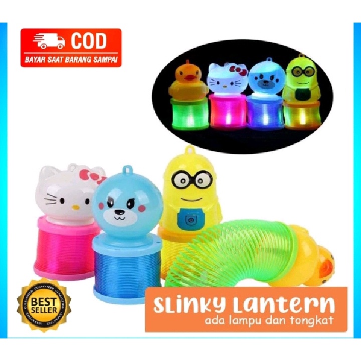 Promo Mainan Anak Lentera Mini Nyala/Mainan Slinky Lantern