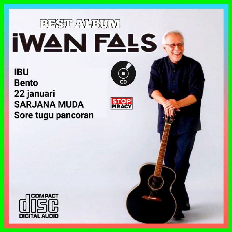 KASET CD LAGU IWAN FALS TERBARU - KASET CD MOBIL - KASET CD COMPACT DISC AUDIO MUSIK LAGU POP INDONE