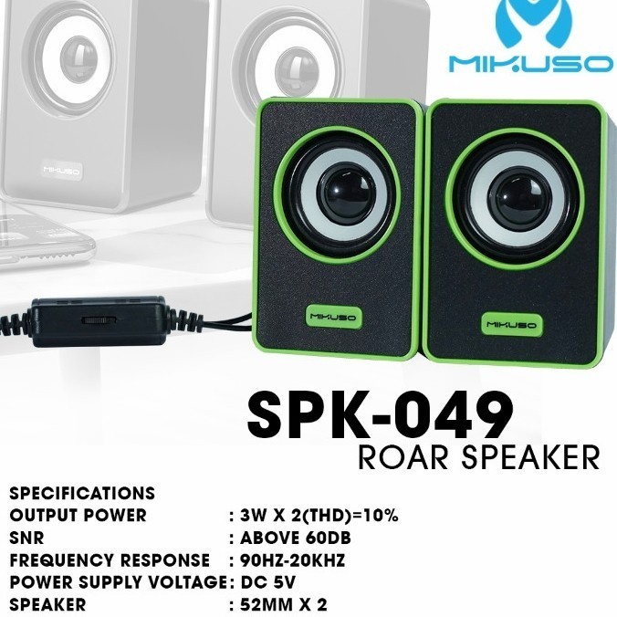 Speaker Mini SPEAKER MINI USB Portable ROBOT RS160 for PC Laptop & Smart phone ORI - MIKUSO SPK049(T