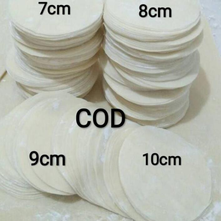 

9.9 sale Kulit dimsum ukuran 8cm per pack 120 Lembar tipis !