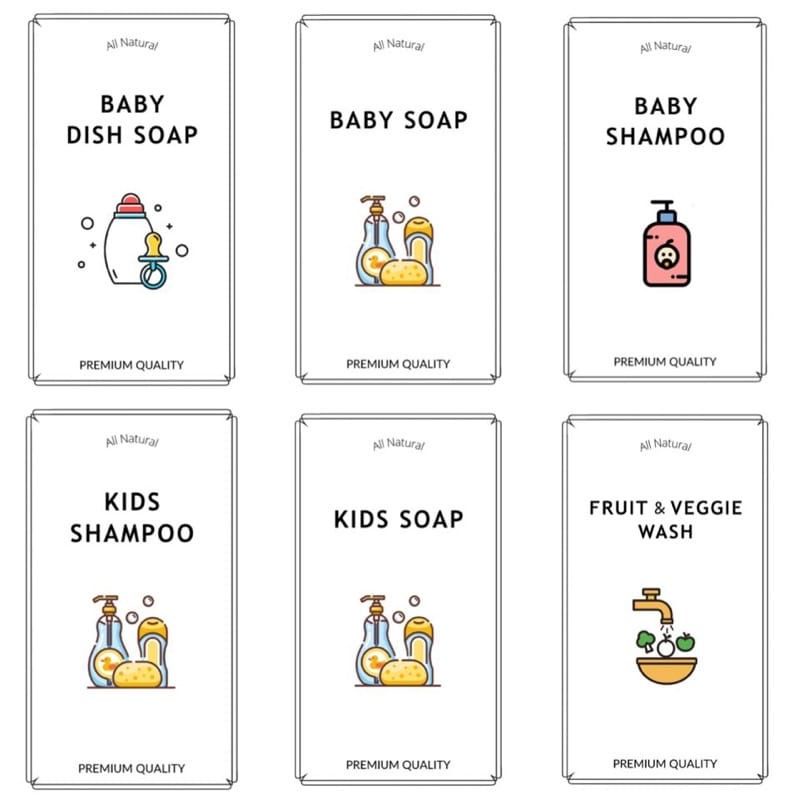 Stiker Label Botol Sabun Cair Best Seller Label Waterproof - Stiker Laundry - Stiker Botol WaterproofSticker Cutting Label BATHROOM / KAMAR MANDI murah (Sabun, Shampoo, Body Wash, dll) HOME LIVING LABEL WARNA WATERPROOF - organizer kitchen /toiletries /