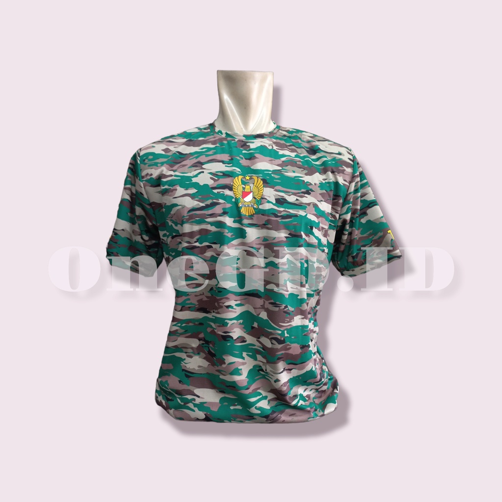 KAOS JERSEY TERBARU TNI-AD LORENG KASAD NKRI (KAOS DALAMAN PDL,PDH)
