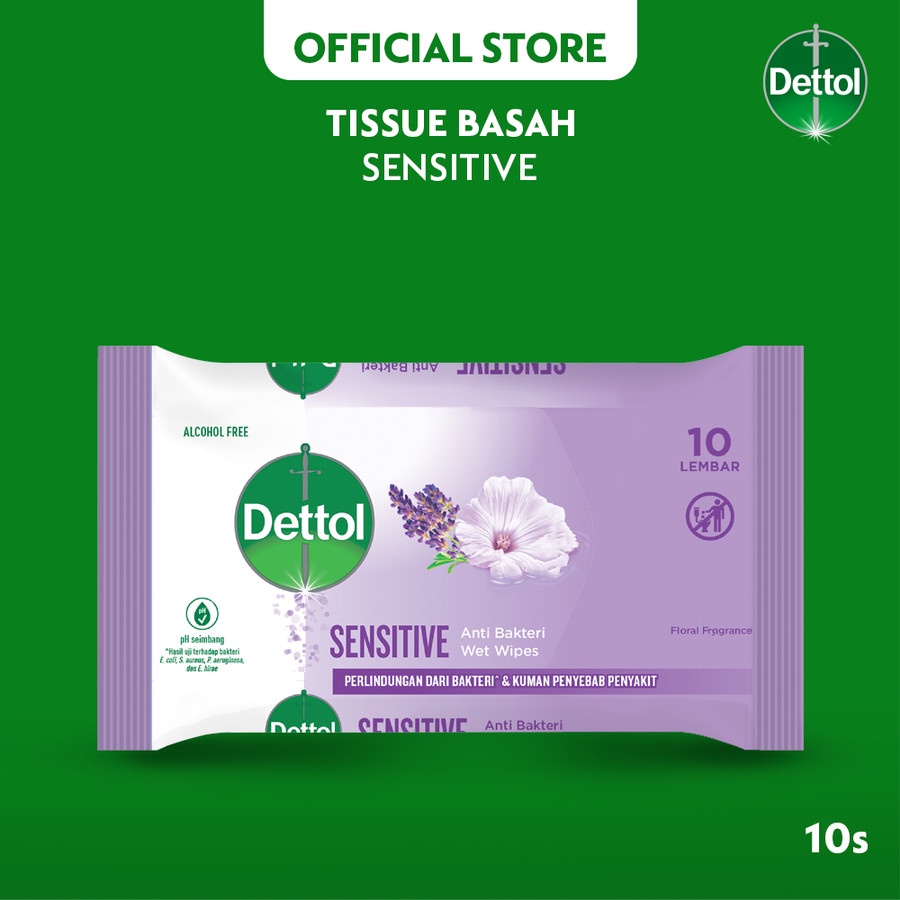 Dettol Wipes Sensitive 10s