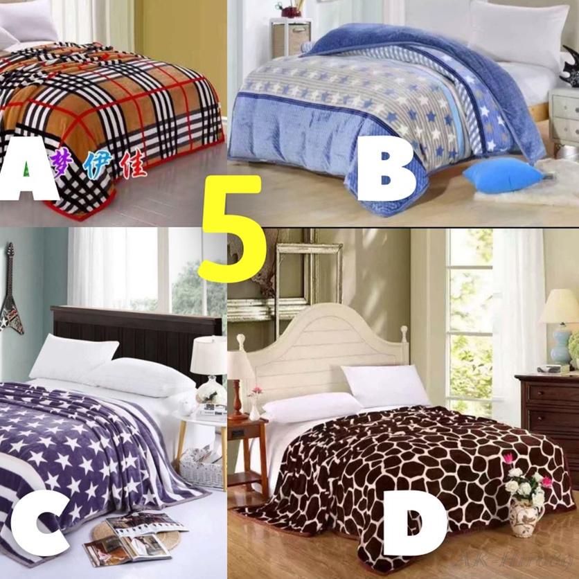 SALE✅AK_Hiro89 Selimut Dewasa Bulu Halus 135x185cm - SQ - 2|KD9