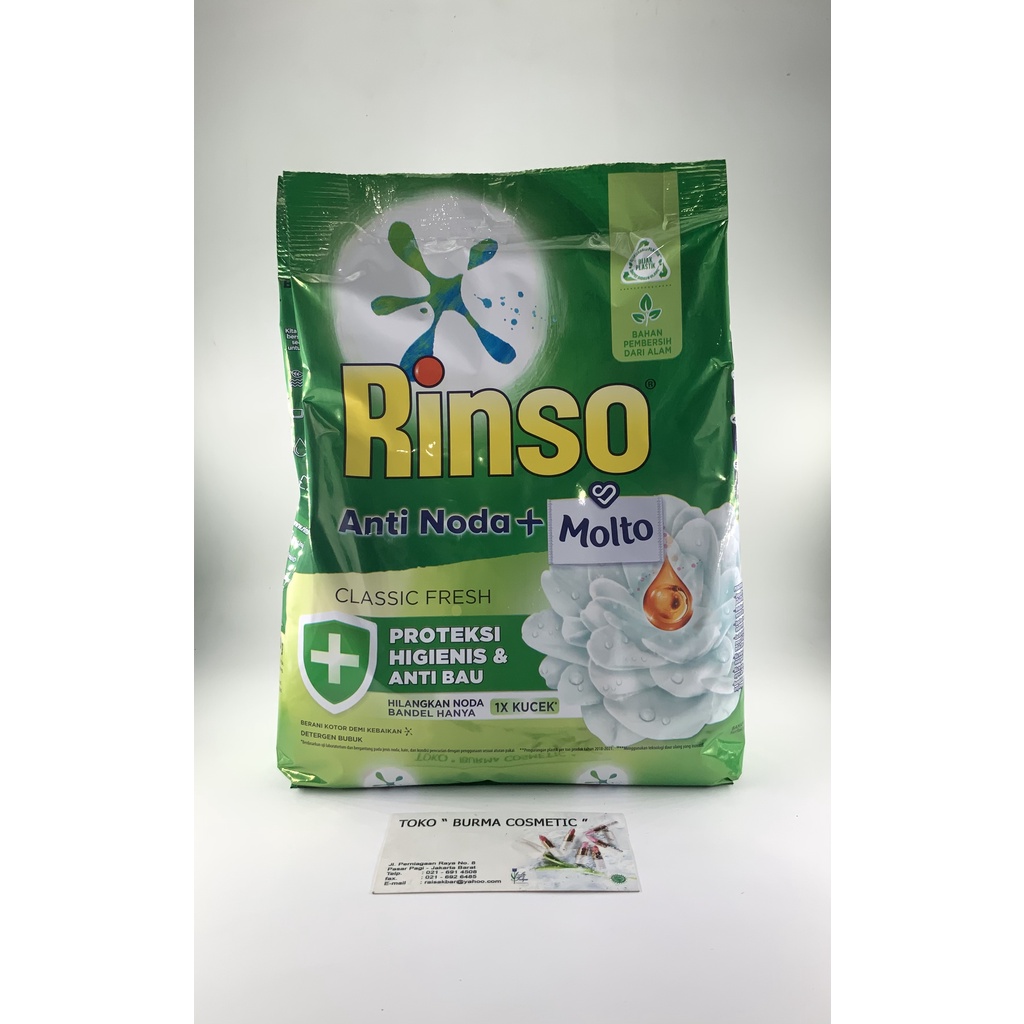 RINSO MOLTO DETERJEN BUBUK CLASSIC FRESH 770GR