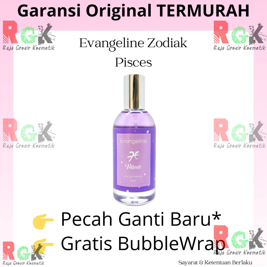 Parfum Evangeline PISCES Zodiak 50ml EDP Wanita Cewek Perempuan Viral Artis Laundry Murah