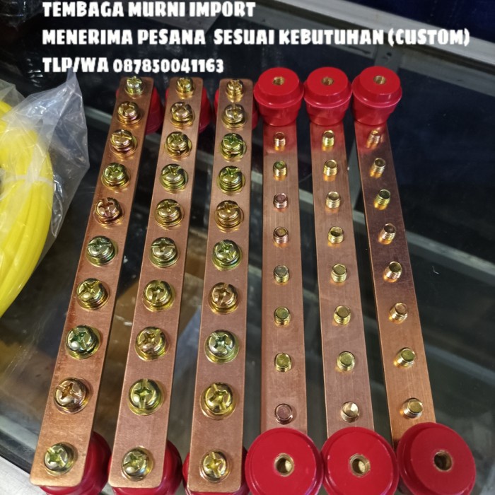 Jual Busbar Tembaga Mm Plat Busbar Tembaga Mm Shopee Indonesia