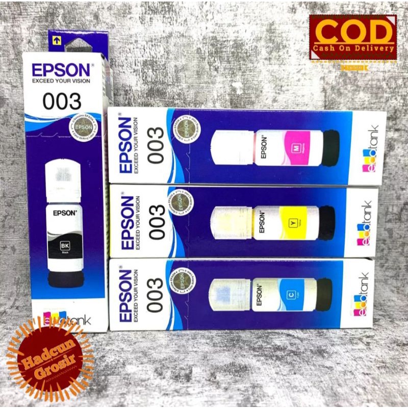 TINTA 003 UNTUK Printer:  L1110 L3100 L3210 L3110 L3150 L5190 (DIKIRIM DARI KOTA MEDAN)