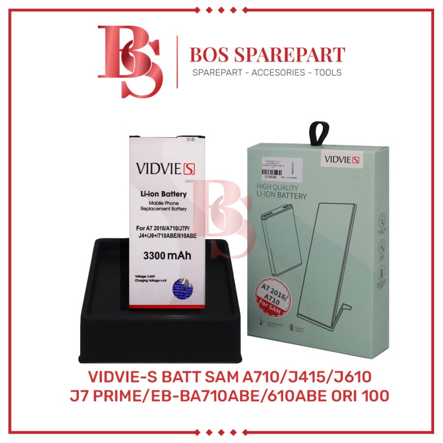 VIDVIE-S BATERAI SAMSUNG A710/J415/J610/J7 PRIME/EB-BA710ABE ORI 100 / BATTERY / BATRE