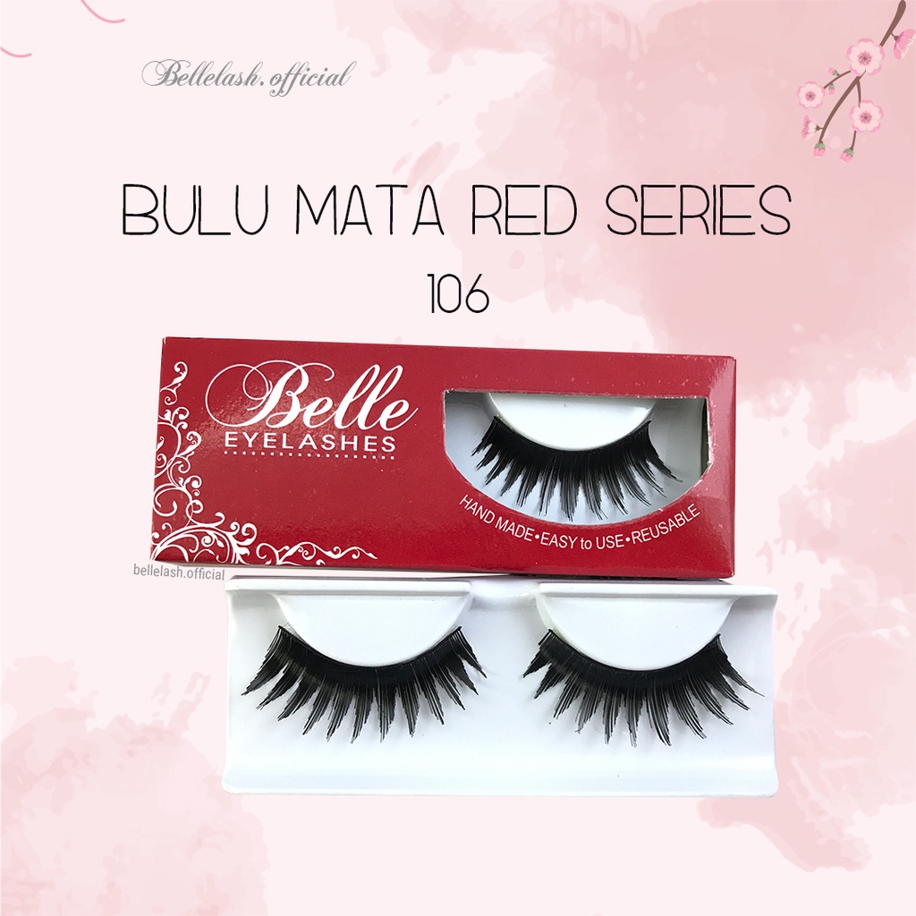 106 Bulu Mata Palsu Handmade Natural False Eyelash Eye Lashes Lusin