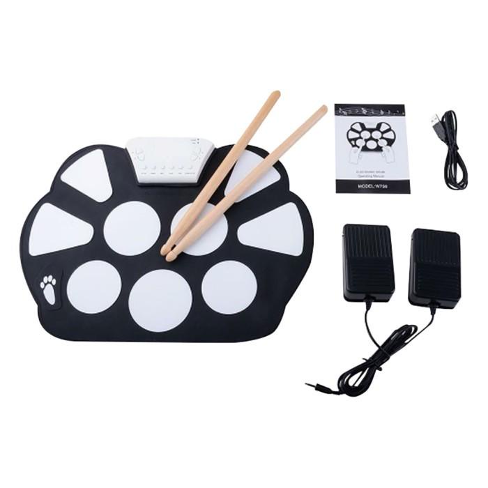 Roll Up Drum Kit Portable 9 Pad Portable Roll Up Drum Pad Set