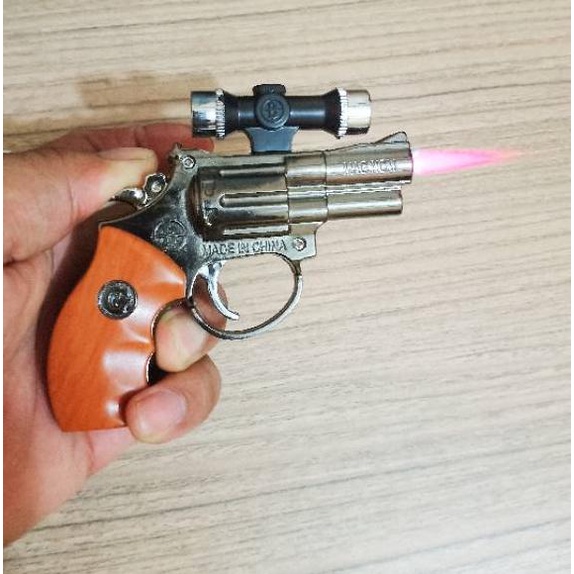 Promo Keren--KOREK API BARA PISTOL + SENTER LED KOREK API UNIK