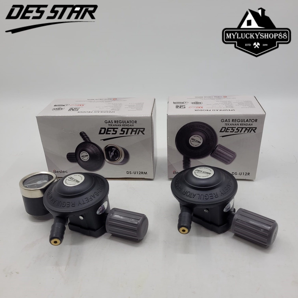 Regulator Gas Des Star DS-U12RM Tekanan Rendah Meter Non Meter DS-U12R